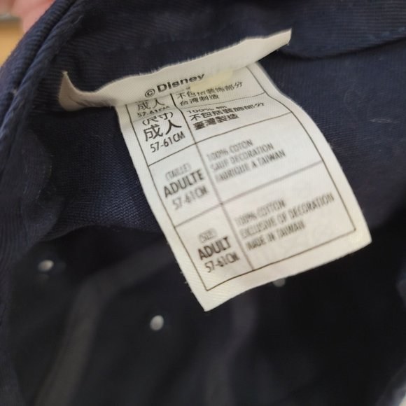 Disney Parks Dad Hat Mini Mickey Mouse Logo Navy Blue & Red Adjustable Strap - Picture 3 of 6